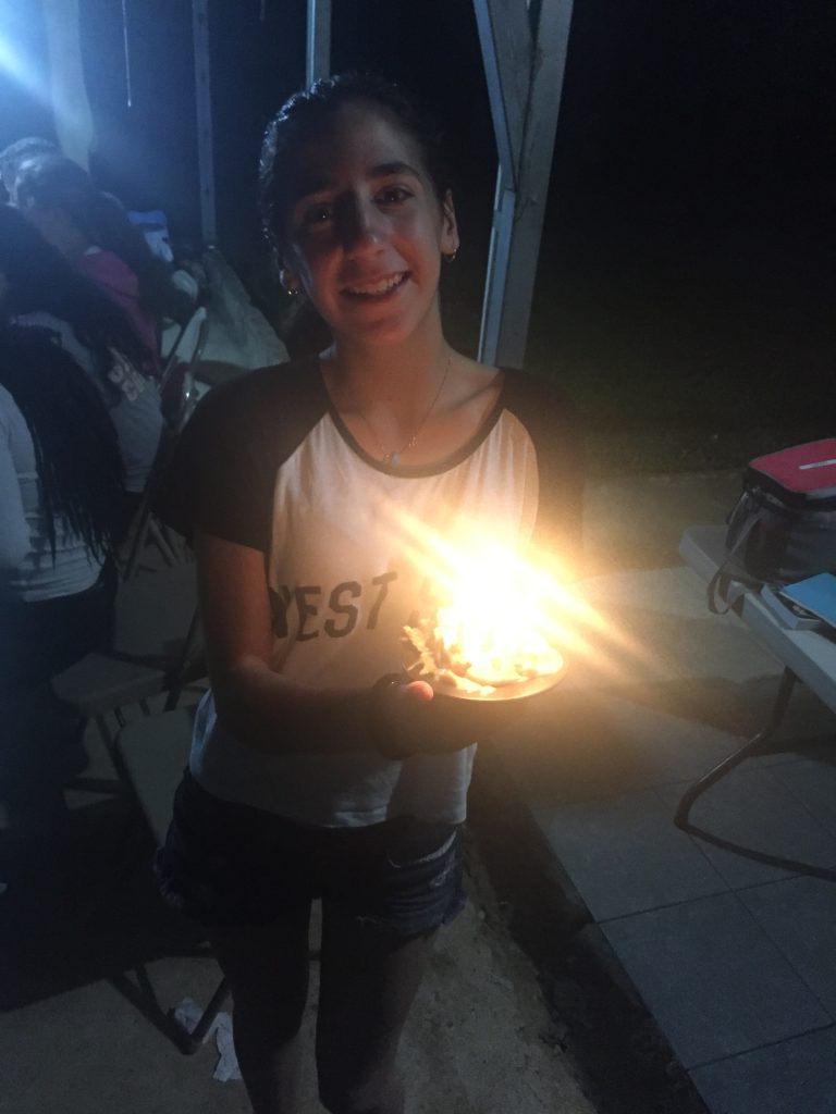 Birthday girl and her cake!