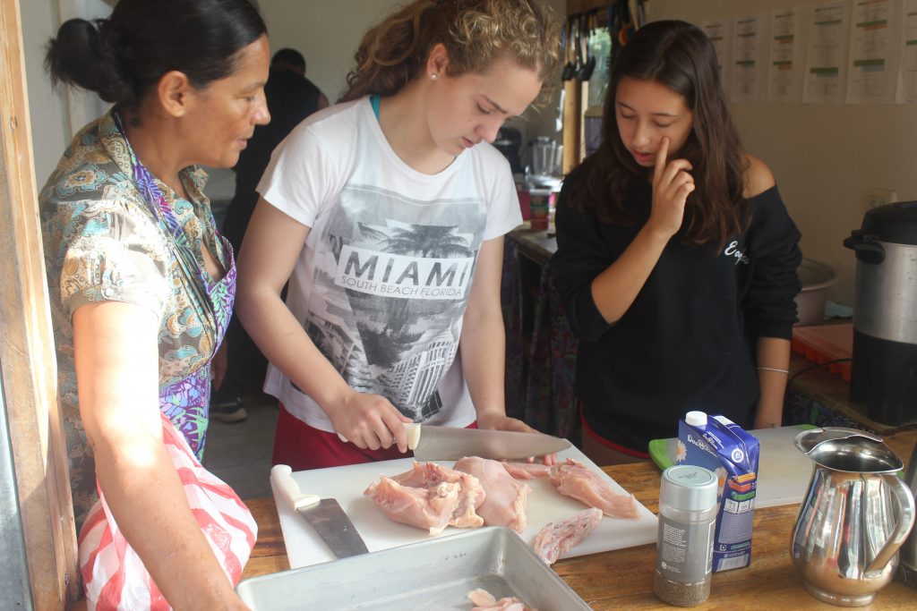 Idle hands...make chicken fajitas for the group!