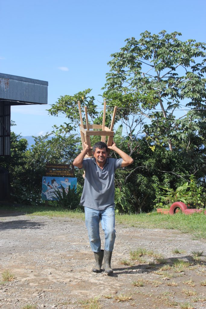 Our sun and stars, a.k.a. our maestro de obras, Miguel